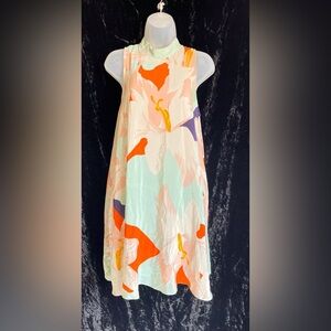 Floral Sleeveless Dress - Multicolor